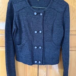 Women's Gray CAbi Button-Up Jacket